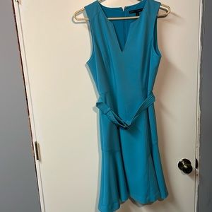 WHBM Aqua Dress W/ Belt